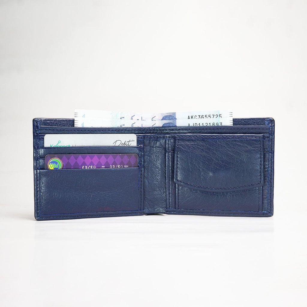 Moderno Leather Wallet – Navy Blue