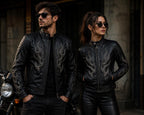 Black Flame Leather Jacket for Men & Women | Genuine Leather Biker Jacket | Handmade Gothic Motorcycle Jacket | Unisex Cafe Racer Coat | Hal
