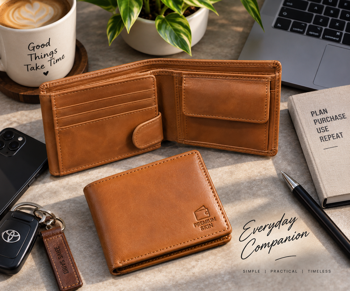 Crown Fold — Premium Leather Wallet