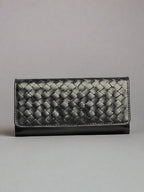 Aria Luxe leather clutch and wallet, full view