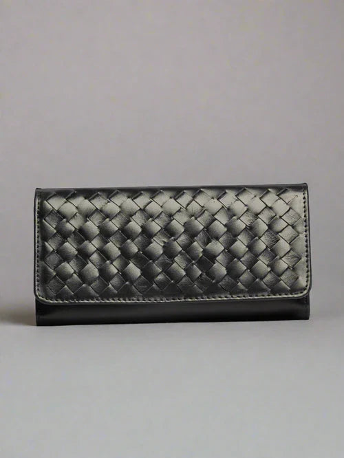 Aria Luxe leather clutch and wallet, full view
