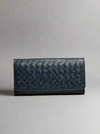 Aria Luxe leather clutch, interior compartments