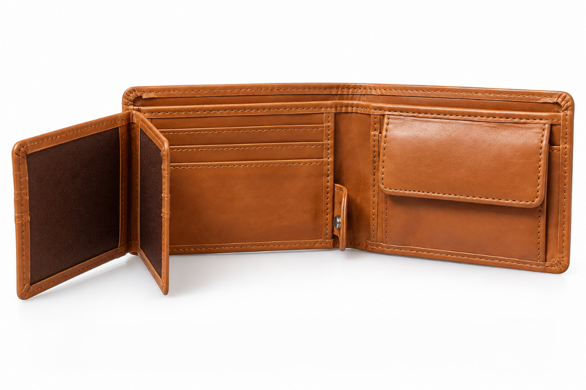 Crown Fold — Premium Leather Wallet
