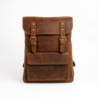 Heritage Leather Backpack – Vintage Brown Rucksack for Work, Travel & Laptop