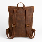 Heritage Leather Backpack – Vintage Brown Rucksack for Work, Travel & Laptop