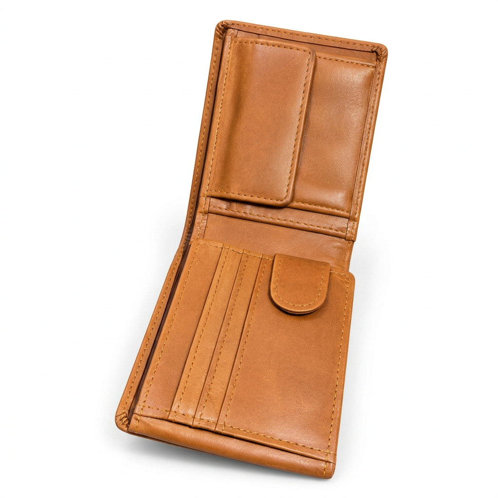 Crown Fold — Premium Leather Wallet