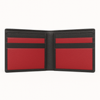 Moscow Handmade Leather Wallet – Black & Red
