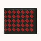Moscow Handmade Leather Wallet – Black & Red