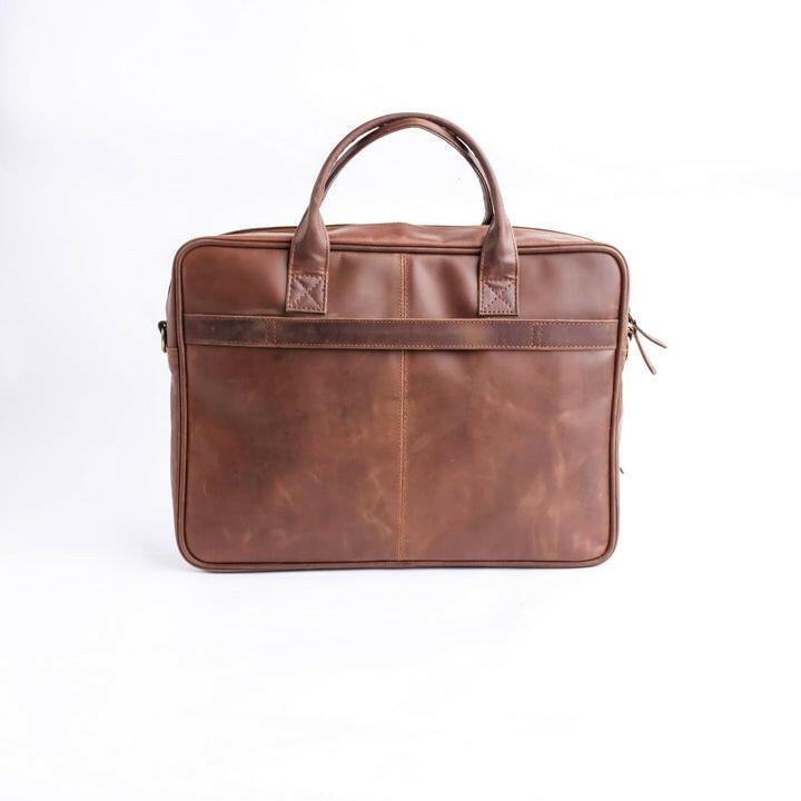 Vintage Crazy Horse Leather Laptop Bag - The Premium SkinTravel Accessories